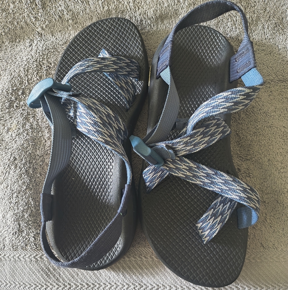 Chaco Womens Sandals Blue White Size 9 Activewear - Picture 3 of 12